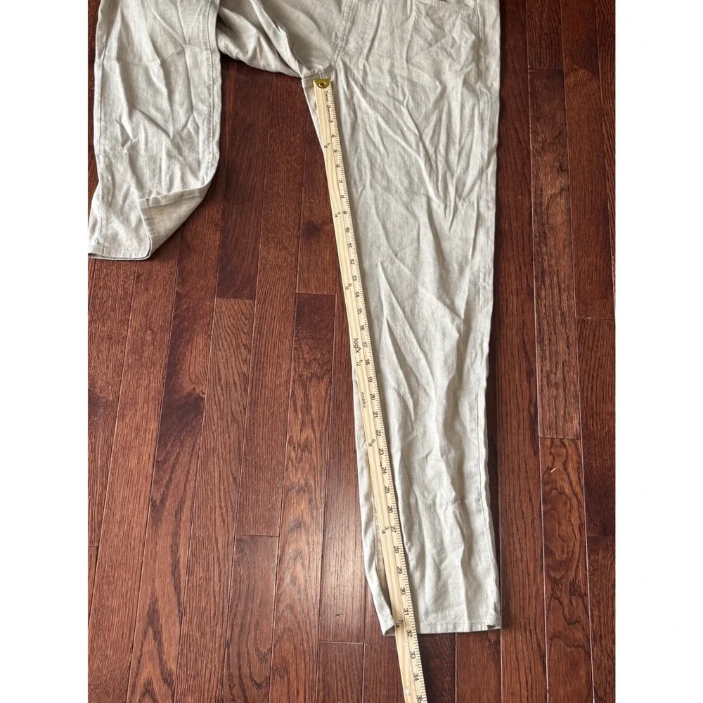 NWT Bonobos Coastal 5-Pocket Pants Men's 31x32 Slim Linen Cotton Stretch Beige